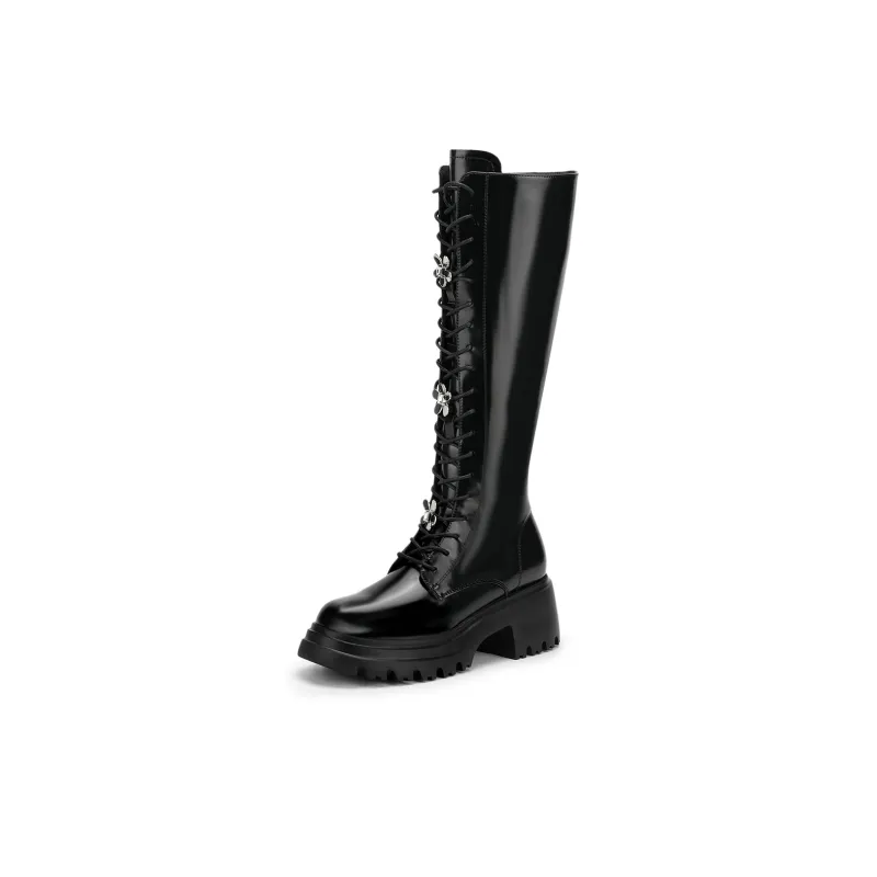 SATURDAY MODE Knee-high Boots 6cm Women's-0
