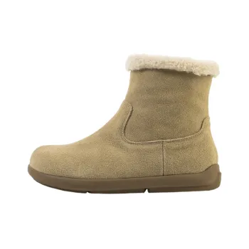 Wonderful Couple Warm Wear Resistant Slip Resistant Short Snow Boots Women's Cream Apricot