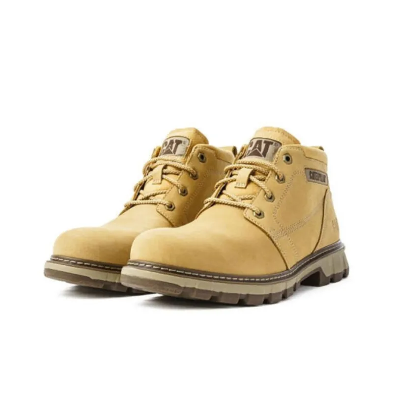CAT Ankle Length Martin Boot Men's Yellow-2