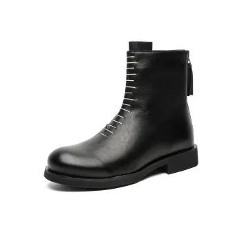 MODENGPAN Ankle Boots Men's Black