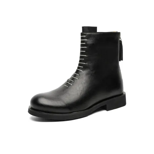 MODENGPAN Ankle Boots Men's Black
