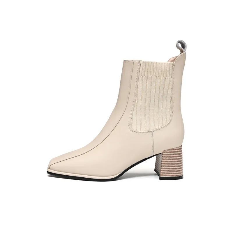 EBLAN Ankle Boots Women's Beige-0