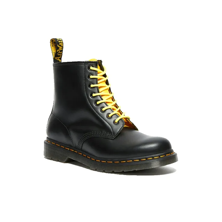Dr.Martens 1460 Contrast Smooth Leather Lace Up Boots 'Black'-1