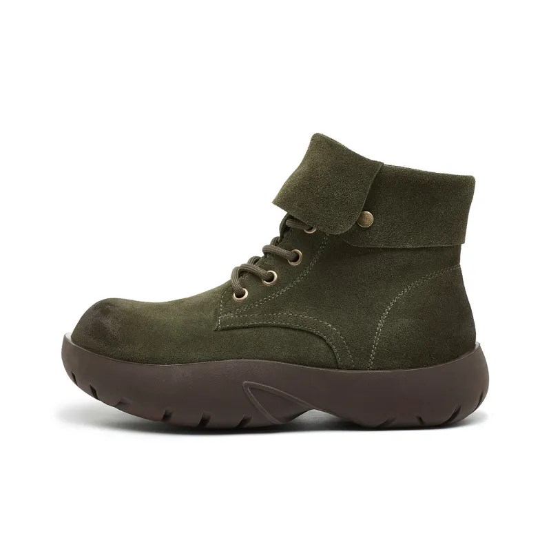 OULISASI Ankle Boots Women's Ecru/Khaki/Apricot/Purple/Army Green/Burgundy-20