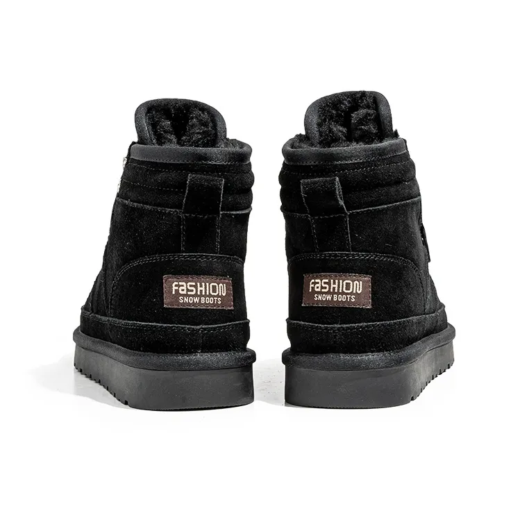 ZUWUDONG Slip Resistant Warm Crew Snow Boots Men's-4