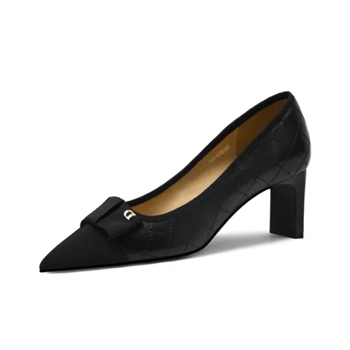 CAMEIDO High Heels Women's Black/Apricot