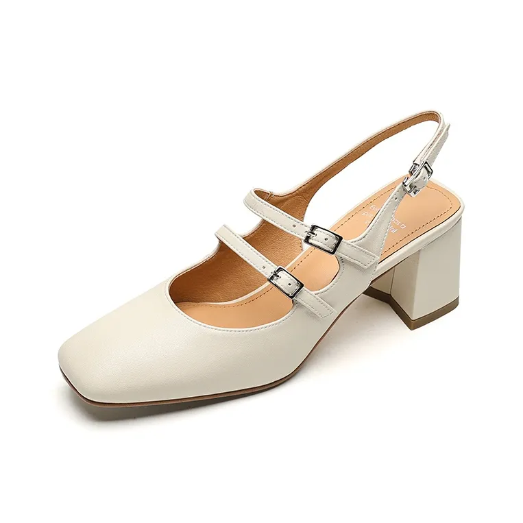 Echo&yolo Block Heel High Heels 7cm Women's-13
