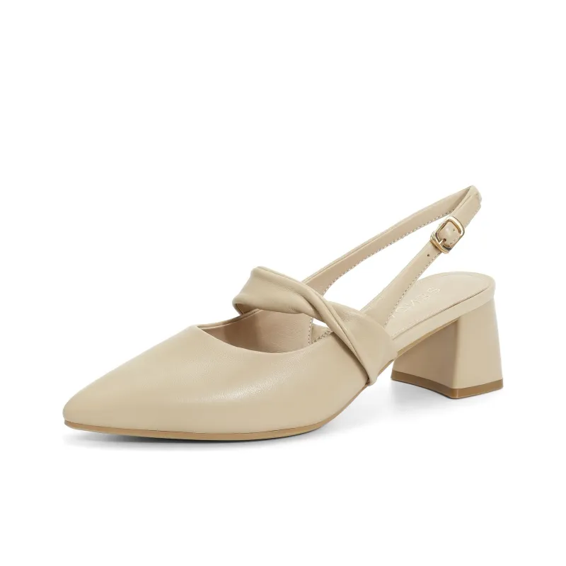 Senda Chunky Heel High Heels 5cm Women's-6