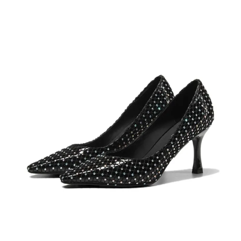 LESELE Slim Heel High Heels 8cm Women's-1