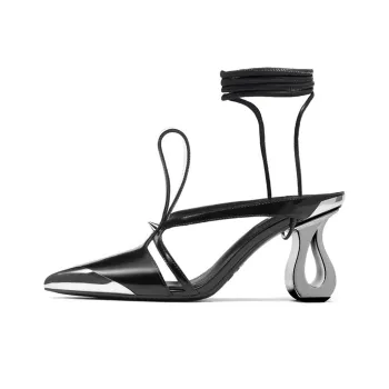 Staccato Armor Floral Irregular Heel Sandal High Heels 8cm Women's