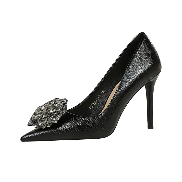BIGTREE Slim Heel High Heels Women's-1