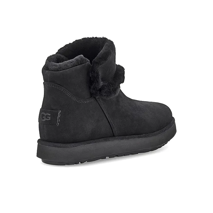 UGG Classic Mini Spill Seam Blvd Snow Boots Black Women's-3