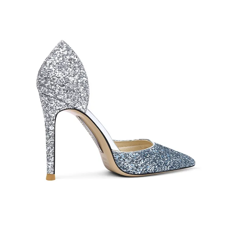 Lily Wei Romantic Galaxy Slim Heel High Heels 10cm Women's Blue-1