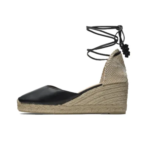 Castañer Wedge Heel High Heels 7CM Women's Black