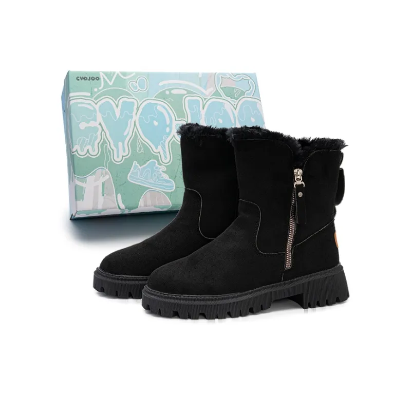 CVOJOO Warm Short Snow Boots Women's-5