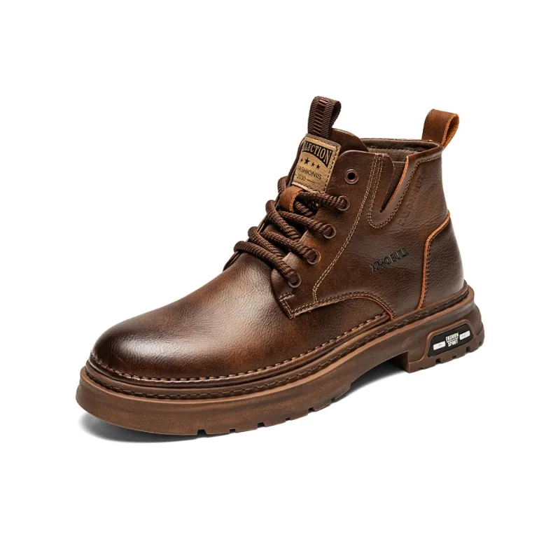 XIMO BULL Martin Boots Men Black/Brown-9