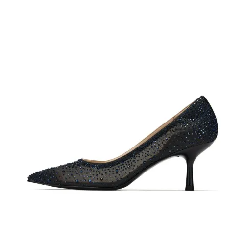 73Hours Fourteen Line Poem High Heels Women's Blue