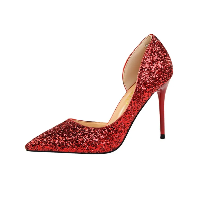 QITUMAUL Slim Heel High Heels 9.5 Women's-2