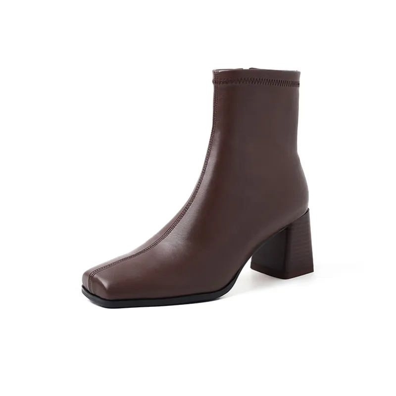 Echo&yolo Ankle Boots Women's Black/Brown-8