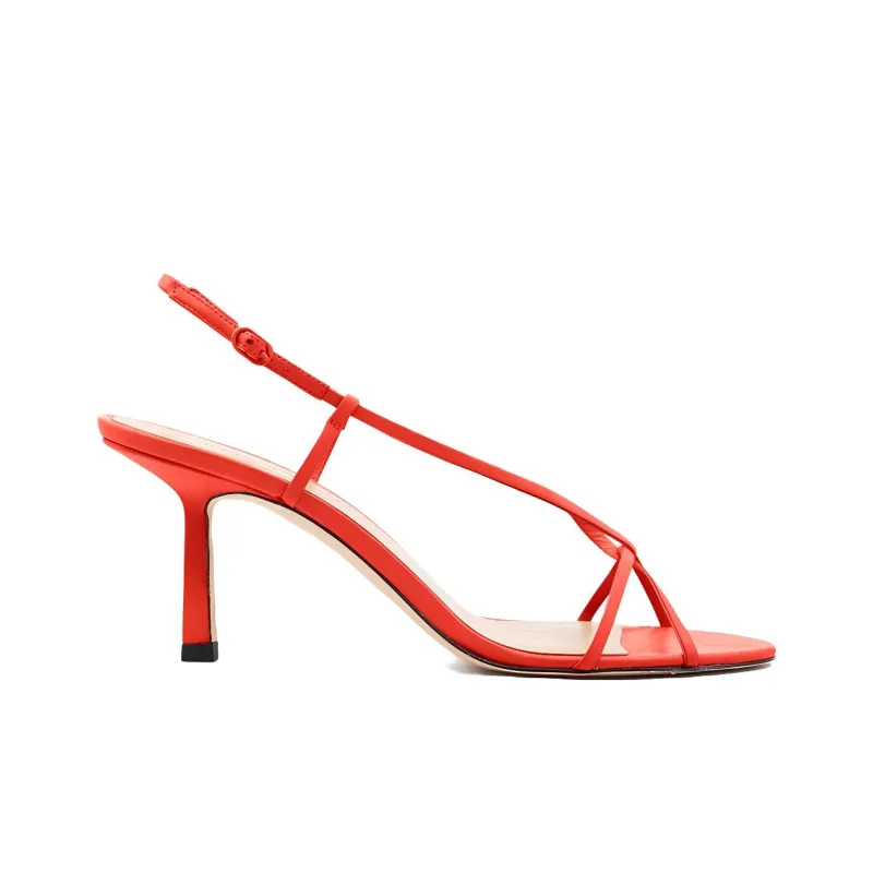 STUDIO AMELIA Entwined Strap Sandals 7cm Women's Red-1