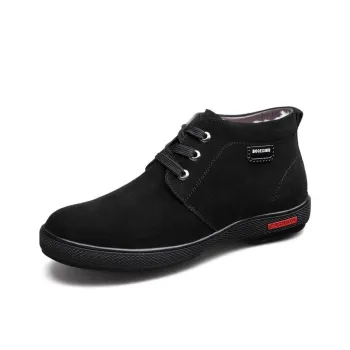 Devanro Warm Wear-Resistant Slip-Resistant Mid-Top Casual Shoes Men's