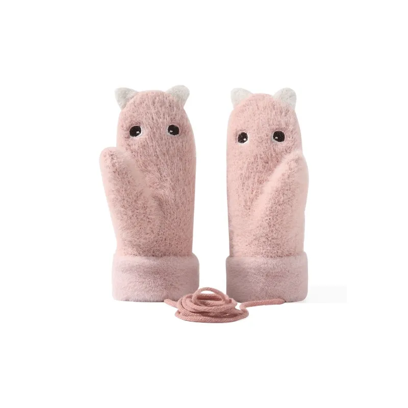 NANJIREN Thickened Knit Gloves Kids'-7