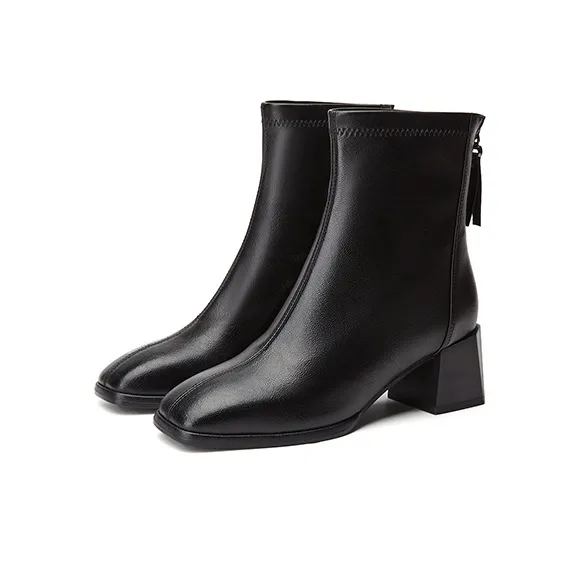 DAPHNE Ankle Boots Women's Black/Beige-2