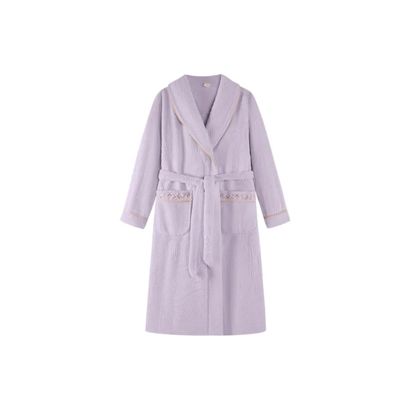 UAVAE Women's Bath Robes-12