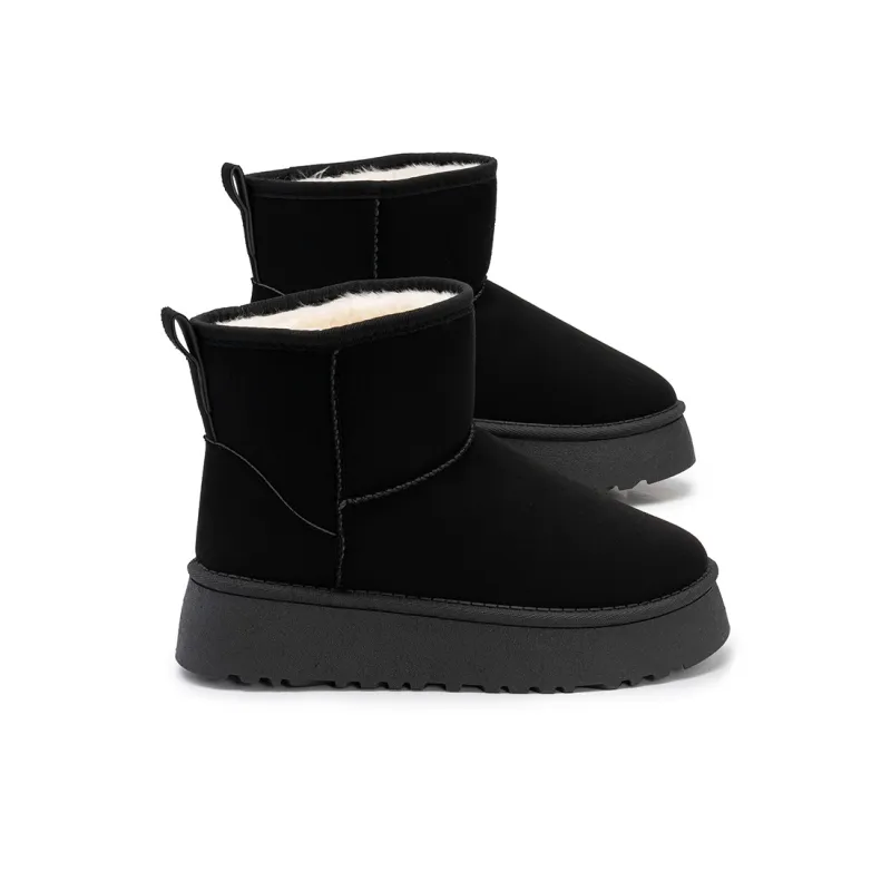 CVOJOO Warm And Wear Resistant Short Snow Boots Women's-3