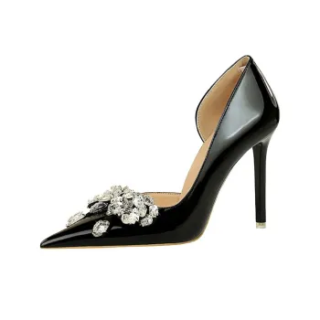 BIGTREE High Heels Women's Black/Red/Nude/Burgundy
