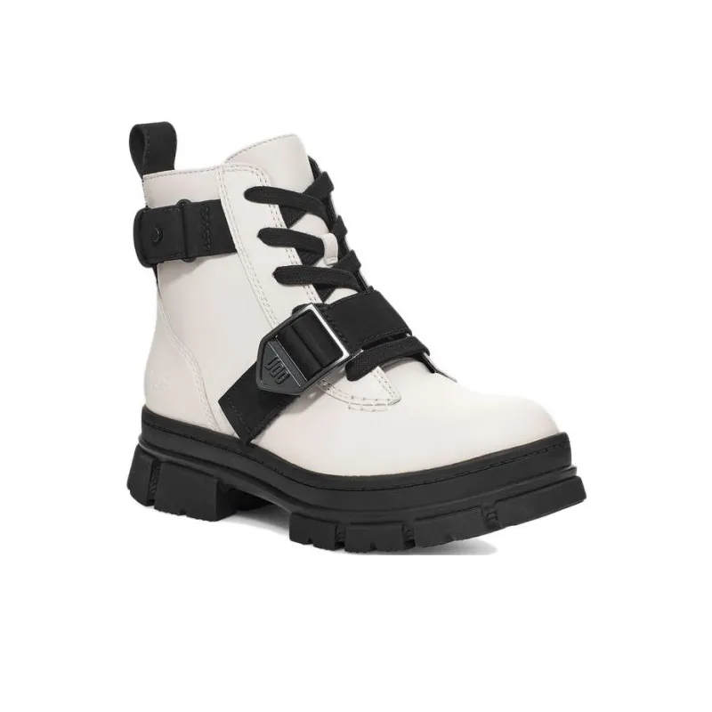 UGG Ashton Lace Up Boot 'White' Women's-2