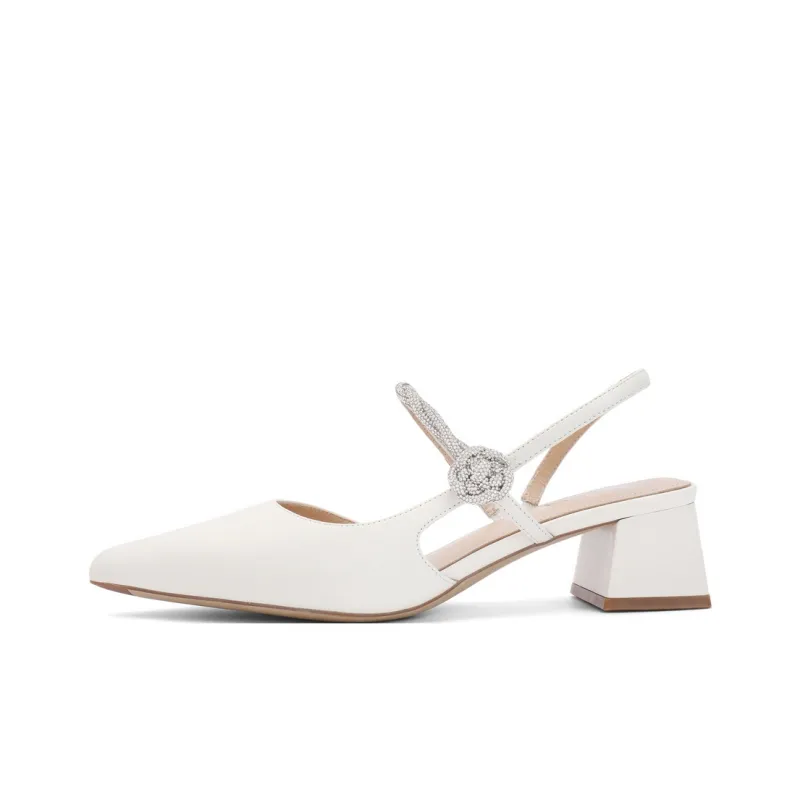 BELLE Block Heel High Heels 4.5cm Women's-8