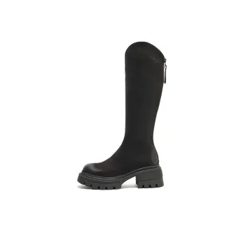 BELLE Knee high Boots 5.5CM Women's Black Brown