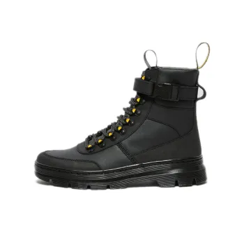 Dr.Martens Combs Tech Coated Canvas Casual Boots 'Black Yellow'