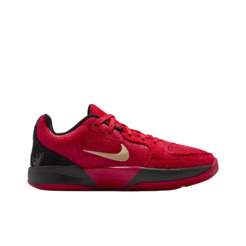 Nike Ja 2 Anti Slip Wear Resistant Low Top Children's Basketball Shoes Red Unisex-1