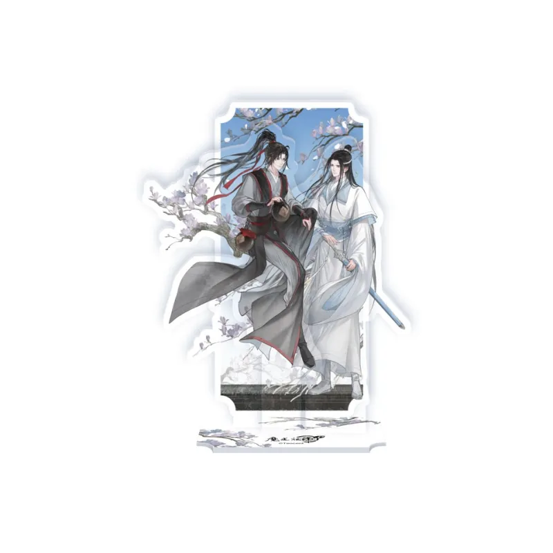 TENGXUNSHIPINCAOCHANGDI Emperor's Smile Collection Wei Wuxian/Lan Wangji Merch Badge Flowing Poppy Keychain Badges-2