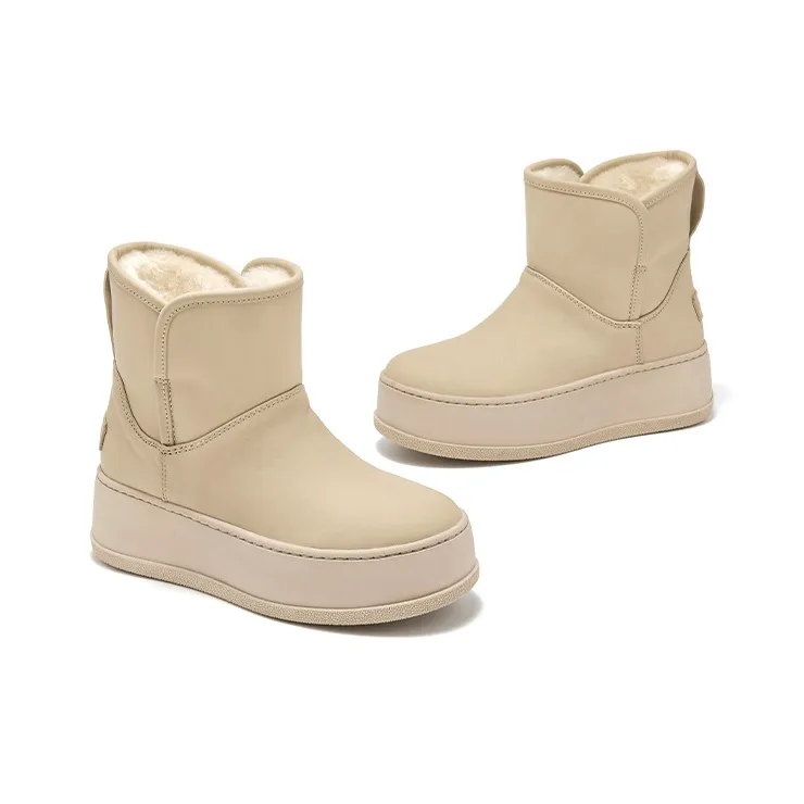 Beau Today Short Mid Calf Snow Boots 5.5cm Women's Sand-3