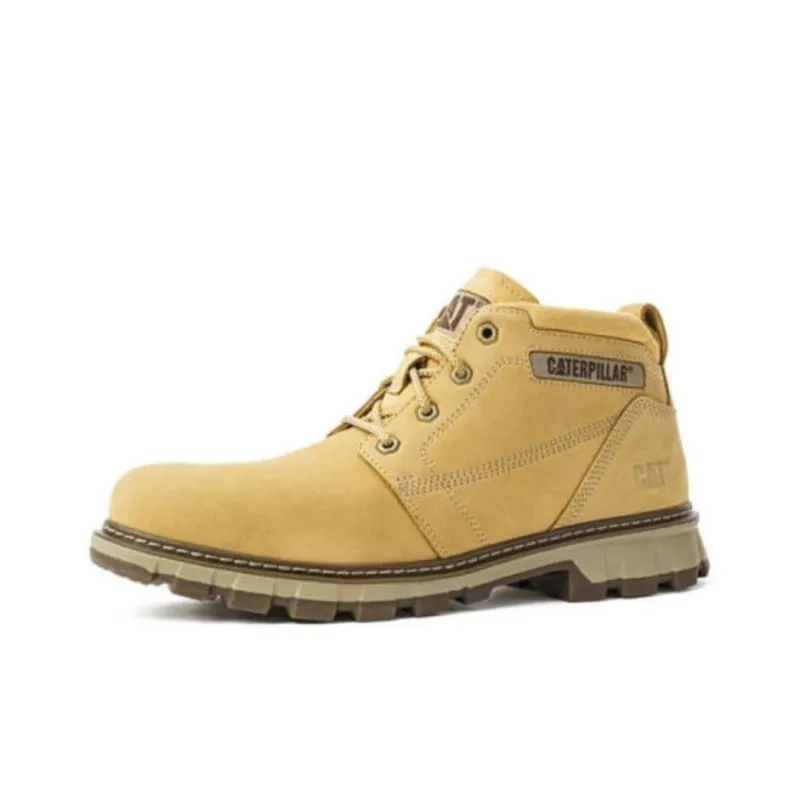 CAT Ankle Length Martin Boot Men's Yellow-1