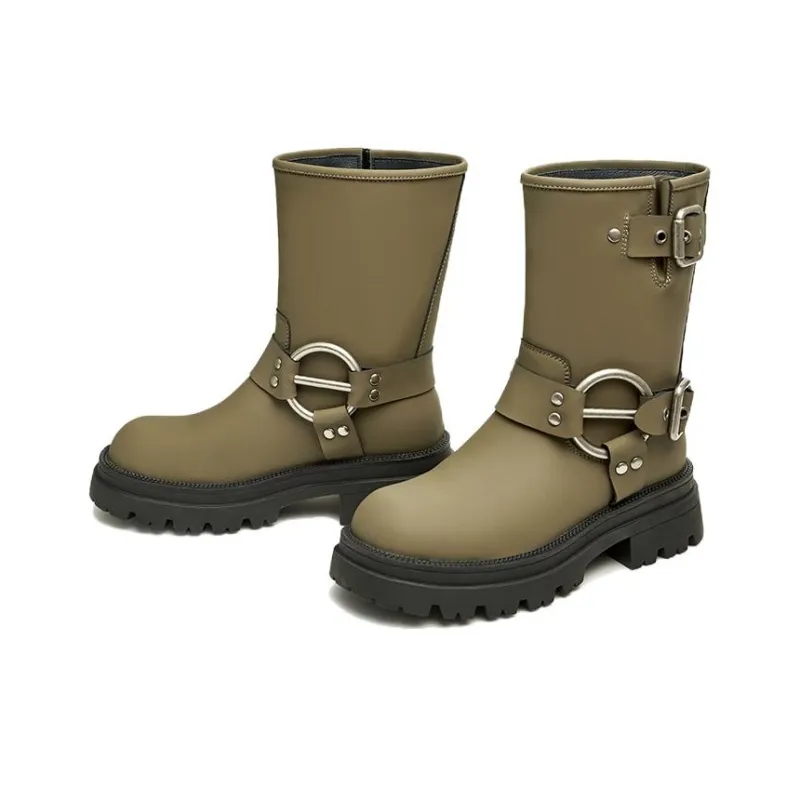 TATA Ankle Boots Women's Black/Green-9