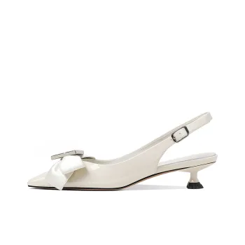 Hoov High Heels Women's Flawless White/Ginger Yellow