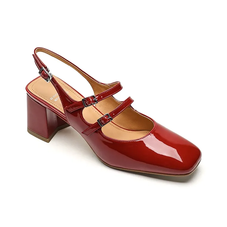 Echo&yolo Block Heel High Heels 7cm Women's-1