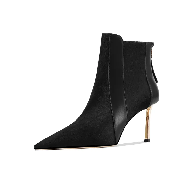 Shesrim Ankle Boots Women's Black/Coffee-1