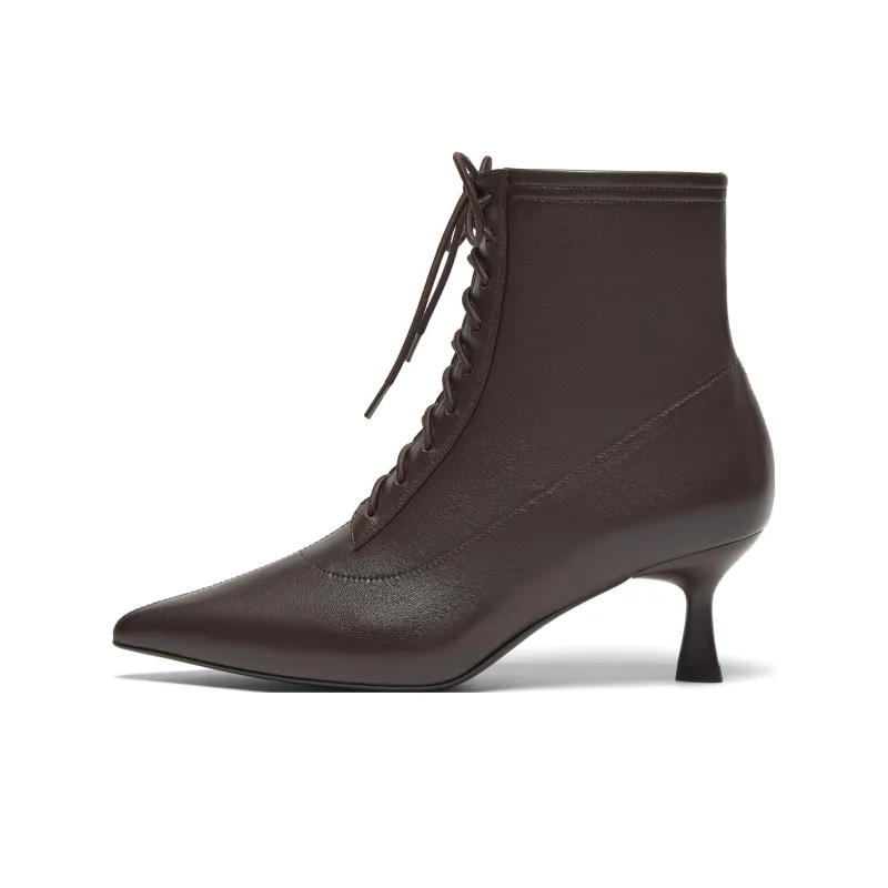 Joypeace Ankle Boots Women's Burgundy-8