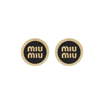 MIU MIU Logo embossed Stud Earrings
