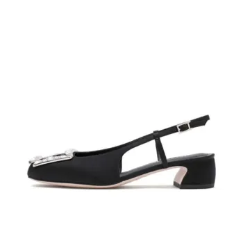 Staccato Starry Square Diamond Block Heel High Heels 4cm Women's