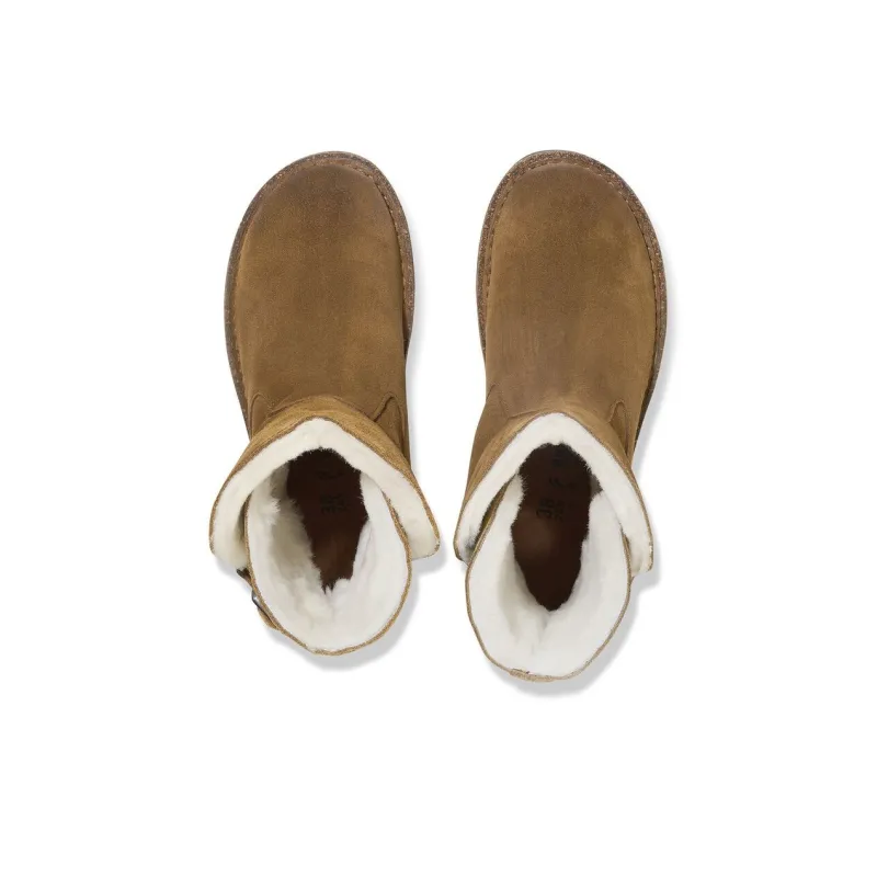 Birkenstock Uppsala Shearling Ankle Boots Women's Tea Brown Narrow Fit-3