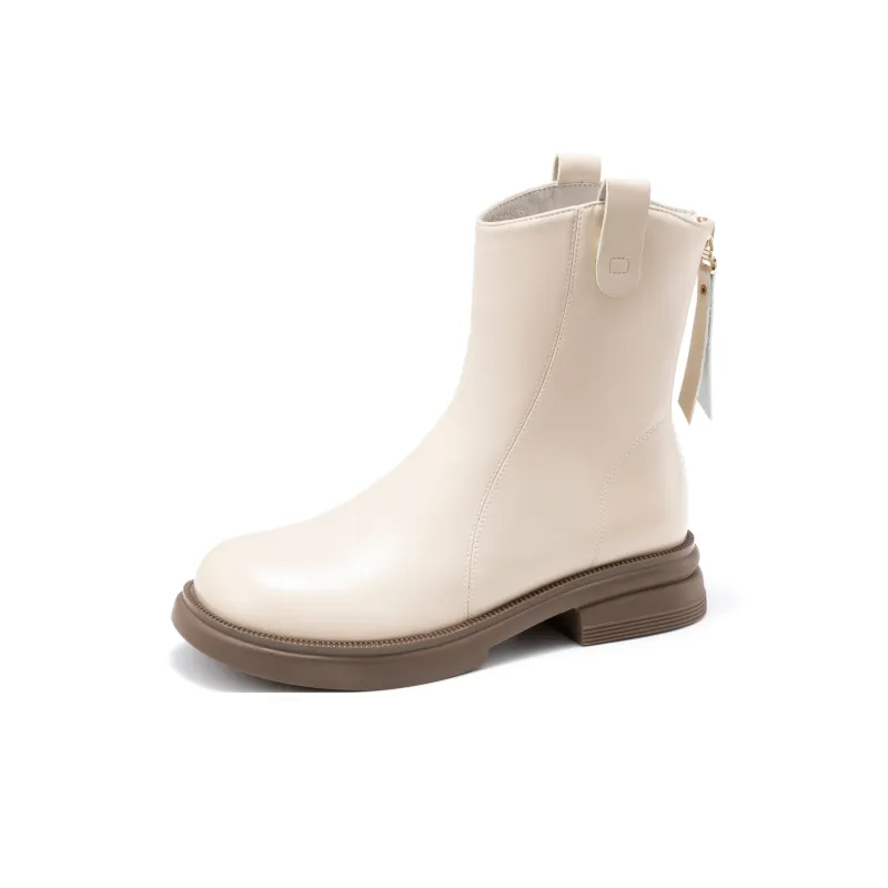AOKANG Ankle Boots Women's Ecru-1