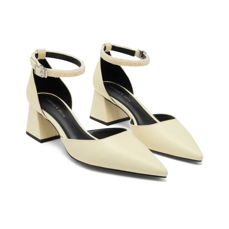 CHARLES&KEITH Chunky Heel High Heels 5.5cm Women's-5