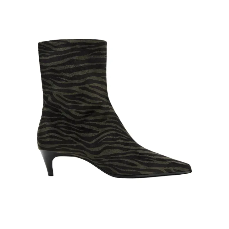 ZARA Ankle Boots 4.5cm Women's Black-1