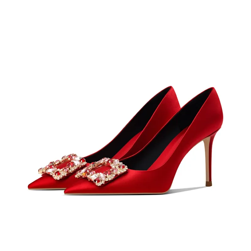 ROSE CASTLE High Heels Women's Red-2
